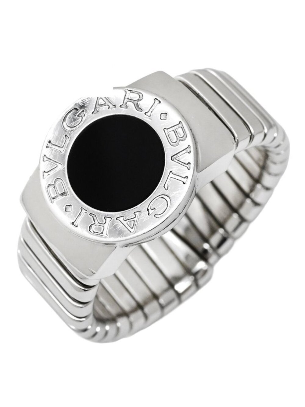 Bvlgari Ring Tubogas Black White Gold